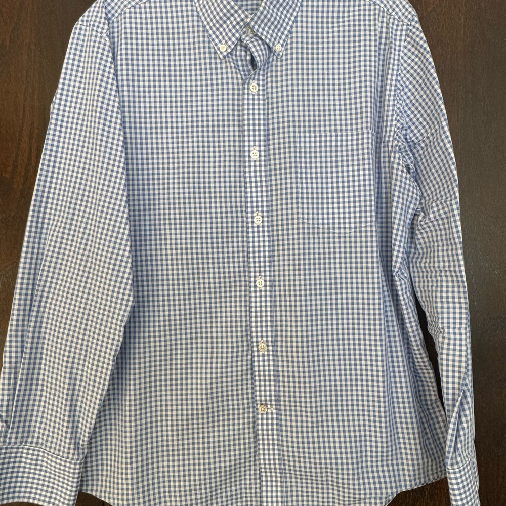 Men's Blue Checkered Shirt